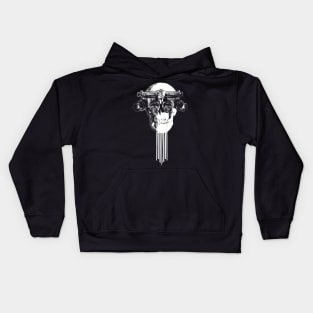 ghots skull Kids Hoodie